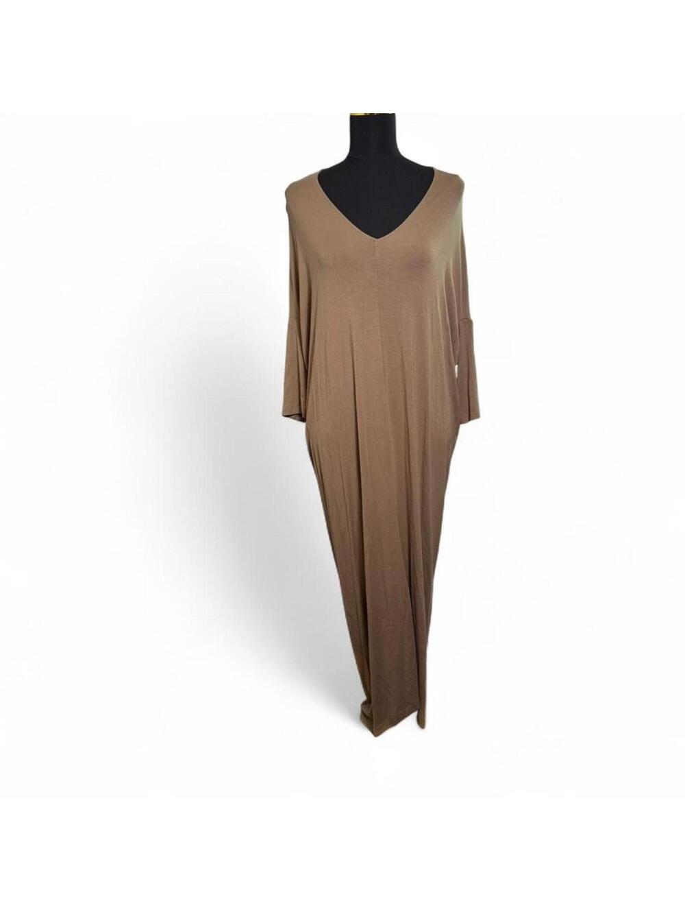 Zero +Maria Cornejo Tan Maxi Dress Size Small